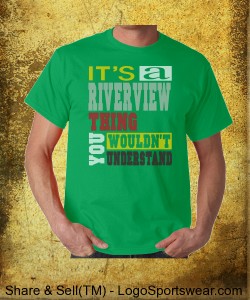A Riverview Thing, Cotton T-shirt green Design Zoom